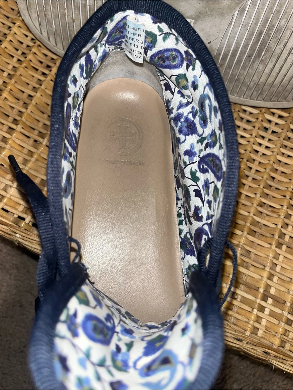 TORY BURCH Iggy suede sneakers in Navy